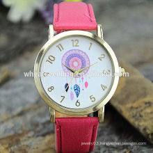 Alibaba factory price delicate watch lady women's leather watch
